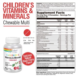 Foto 2 | Foto 2 | Multivitamínico Solaray Children's Vitaminas Y Minerales Para Niños - Venta Internacional.