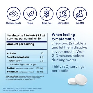 Foto 6 | Foto 6 | Tabletas Electrolíticas Masticables Vitassium Fastchews, 60 Unidades - Venta Internacional.