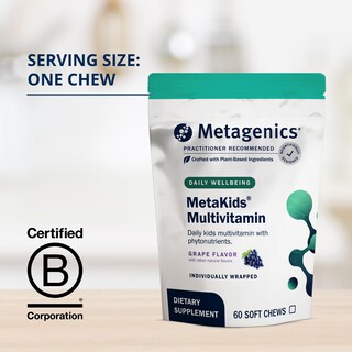 Foto 4 | Foto 4 | Masticables Multivitamínicos Metagenics Metagenics Metakids, 60 Porciones - Venta Internacional.