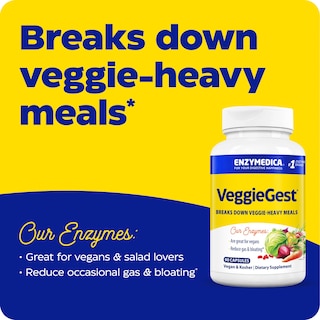 Foto 2 | Foto 2 | Suplemento Enzymedica Veggiegest Enzymes Digestivas 90 Cápsulas - Venta Internacional.