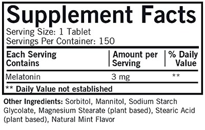 Foto 2 | Foto 2 | Suplemento Kirkman, Tabletas Masticables De Melatonina, 3 Mg, 150 Unidades - Venta Internacional.