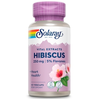 Foto 1 | Foto 1 | Suplemento De Extracto De Flor De Hibisco Solaray, 60 Cápsulas Vegetales - Venta Internacional.