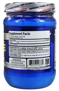 Foto 3 | Foto 3 | Suplemento Allmax Nutrition De Taurina De 3000 Mg Vegano Sin Gluten - Venta Internacional.