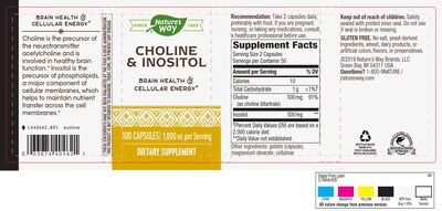 Foto 3 | Foto 3 | Suplemento Nature's Way De Colina E Inositol 1000 Mg 100 Cápsulas - Venta Internacional.