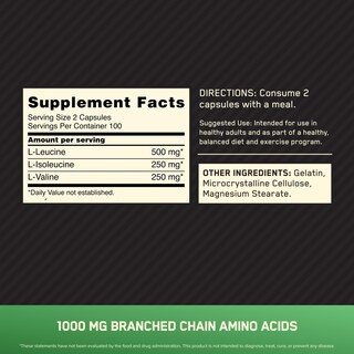 Foto 2 | Foto 2 | Suplemento De Aminoácidos De Cadena Ramificada Bcaa De Optimum Nutrition - Venta Internacional.