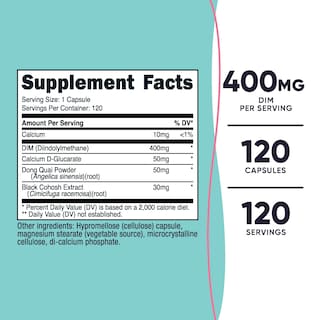 Foto 2 | Foto 2 | Suplemento Nutricost Diindolilmetano Dim 400 Mg 120 Cápsulas - Venta Internacional.