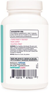 Foto 4 | Foto 4 | Suplemento Nutricost Diindolilmetano Dim 400 Mg 120 Cápsulas - Venta Internacional.