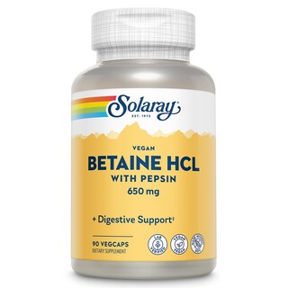 Foto 1 | Foto 1 | Suplemento Solaray De Betaína Vegana Hcl Con Pepsina 90 Cápsulas Vegetales - Venta Internacional.