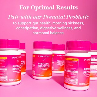 Foto 6 | Foto 6 | Vitaminas Prenatales Pink Stork Total Con Dha, Folato Y Hierro 180 Cápsulas - Venta Internacional.