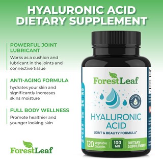 Foto 4 | Foto 4 | Suplementos De Ácido Hialurónico Forestleaf 100 Mg Más Vitamina C 50 Mg - Venta Internacional.