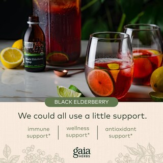 Foto 5 | Foto 5 | Sirope Gaia Herbs De Saúco Negro 160 Ml - Venta Internacional.