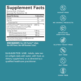 Foto 3 | Foto 3 | Suplemento Brainmd Dr Amen Vegan Omega-3 Power 60 Cápsulas Blandas - Venta Internacional.