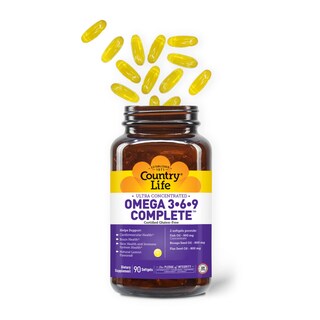 Foto 3 | Foto 3 | Suplemento Country Life Omega 3-6-9 1,534 Mg 90 Cápsulas Blandas - Venta Internacional.