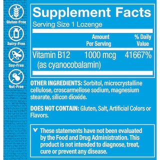 Foto 2 | Foto 2 | Suplemento de Vitamina B12 The Vitamin Shoppe 1000 Mcg 100 Pastillas - Venta Internacional