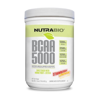 Foto 1 | Foto 1 | Suplemento NutraBio BCAA 5000 en Polvo Limonada de Fresa 60 Porciones - Venta Internacional
