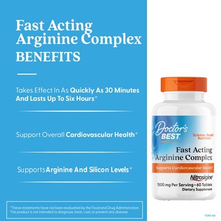 Foto 2 | Foto 2 | Suplemento Doctor's Best Arginina 60 Capsulas - Venta Internacional