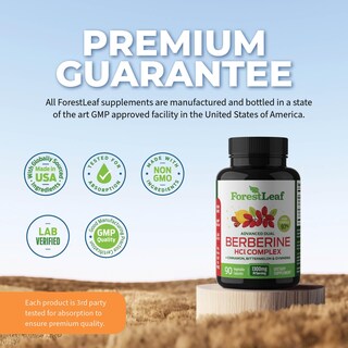 Foto 7 | Foto 7 | Suplemento Forestleaf Advanced Dual Berberine Hcl 1300 Mg - Venta Internacional