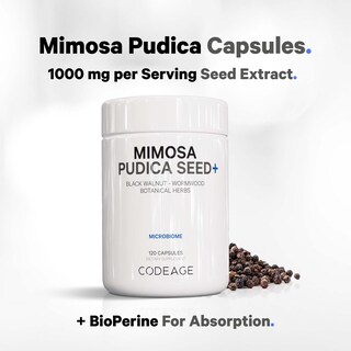 Foto 3 | Foto 3 | Suplemento De Semillas De Mimosa Pudica Orgánicas Codeage 120 Cápsulas - Venta Internacional.