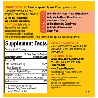 Foto 4 | Foto 4 | Gomitas De Vitamina C: 110 Gomitas Nature Made Kids First - Venta Internacional.