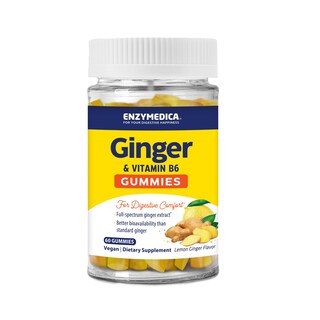 Foto 1 | Foto 1 | Gomitas De Jengibre Y Vitamina B6 Supplement Enzymedica, 60 Unidades - Venta Internacional.