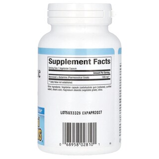 Foto 2 | Foto 2 | Suplemento Natural Factors De L-glutamina Micronizada 1000 Mg 90 Cápsulas - Venta Internacional.
