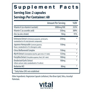 Foto 2 | Foto 2 | Suplemento Vital Nutrients Herbal Biotic 120 Cápsulas - Venta Internacional.