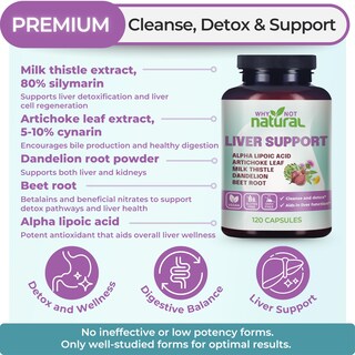 Foto 2 | Foto 2 | Supplement Why Not Natural 5 En 1 Liver Health 120 Cápsulas - Venta Internacional.
