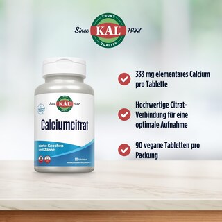 Foto 2 | Foto 2 | Suplemento Kal De Citrato De Calcio 1000 Mg 90 Comprimidos - Venta Internacional.