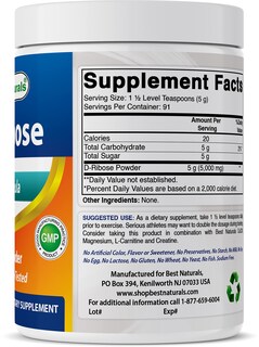 Foto 5 | Foto 5 | Suplemento Best Naturals D-ribosa En Polvo 454 G - Venta Internacional.