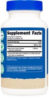 Foto 5 | Foto 5 | Suplemento Nutricost Camu Camu 1000 Mg 120 Cápsulas - Venta Internacional.