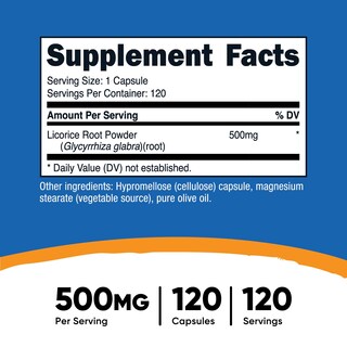 Foto 2 | Foto 2 | Suplemento Nutricost De Raíz De Regaliz 500 Mg 120 Cápsulas - Venta Internacional.