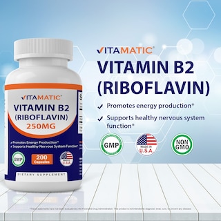 Foto 3 | Foto 3 | Suplemento Vitamático De Vitamina B2 (riboflavina) 250 Mg 200 Cápsulas - Venta Internacional.
