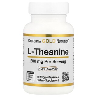 Foto 1 | Foto 1 | Suplemento California Gold Nutrition L-teanina 200 Mg 60 Cápsulas - Venta Internacional.