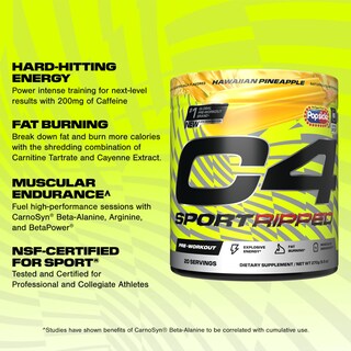 Foto 2 | Foto 2 | Polvo Preentrenamiento Cellucor C4 Ripped Sport, 20 Porciones - Venta Internacional.