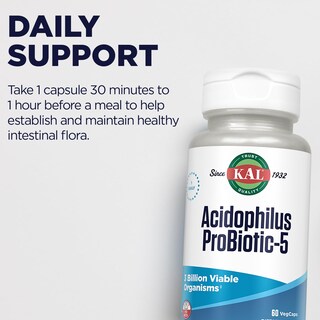 Foto 4 | Foto 4 | Suplemento Kal Acidophilus Tablets Probiotic-5 3b 60 Tabletas - Venta Internacional.