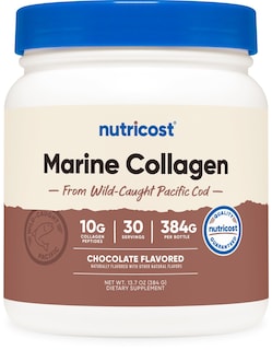 Foto 1 | Foto 1 | Suplemento De Colágeno Marino Nutricost Con Sabor A Chocolate, 30 Porciones - Venta Internacional.