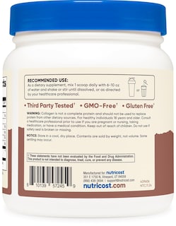 Foto 4 | Foto 4 | Suplemento De Colágeno Marino Nutricost Con Sabor A Chocolate, 30 Porciones - Venta Internacional.