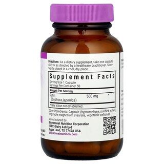 Foto 2 | Foto 2 | Suplemento Bluebonnet Nutrition Rutin 500 Mg 50 Cápsulas - Venta Internacional.