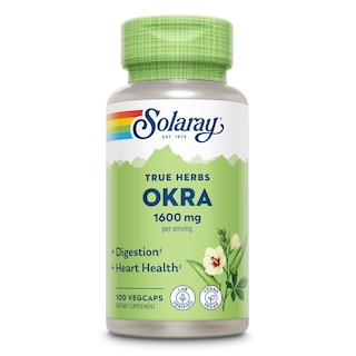 Foto 1 | Foto 1 | Suplemento Solaray Okra Fruit 1600 Mg De Fibra Soluble, 100 Cápsulas Vegetales - Venta Internacional.