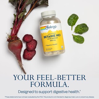 Foto 3 | Foto 3 | Suplemento Solaray Betaína Hcl Con Pepsina 250 Cápsulas Vegetales - Venta Internacional.