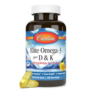 Foto 5 | Foto 5 | Suplemento Carlson Elite Omega-3 Plus D & K 700 Mg De Limón 60 Cápsulas Blandas - Venta Internacional.