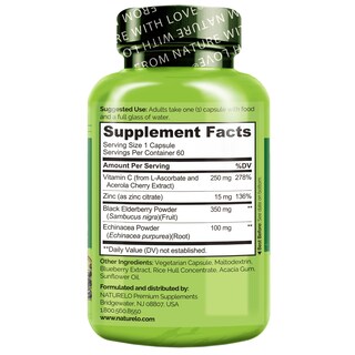 Foto 3 | Foto 3 | Complemente Naturelo Immune Support Con Vitamina C, Saúco Y Zinc - Venta Internacional.