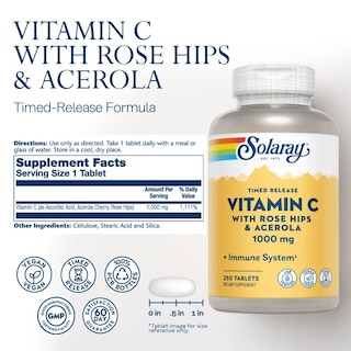 Foto 2 | Foto 2 | Suplemento Solaray De Vitamina C Con Escaramujo Y Acerola 1000 Mg - Venta Internacional.