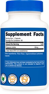 Foto 4 | Foto 4 | Suplemento Nutricost De Yoduro De Potasio (ki) 65 Mg 90 Cápsulas - Venta Internacional.