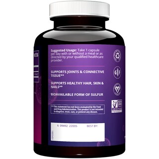 Foto 3 | Foto 3 | Suplemento Mrm Nutrition Msm En Cápsulas De 1000 Mg Para La Salud De Las Articulaciones - Venta Internacional.
