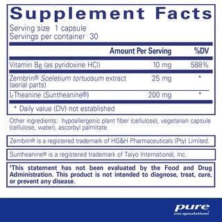 Foto 2 | Foto 2 | Supplement Pure Encapsulations Rapid Calm Stress Support 30 Cápsulas - Venta Internacional.