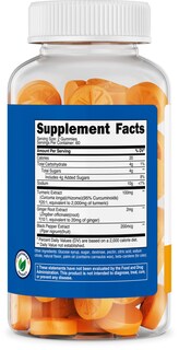 Foto 5 | Foto 5 | Suplemento De Gomitas De Cúrcuma Nutricost De 2000 Mg Con Jengibre De 120 Unidades - Venta Internacional.