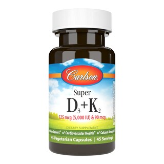 Foto 1 | Foto 1 | Suplemento Carlson Super D3 + K2 125 Mcg De Vitamina D3 90 Mcg De K2 - Venta Internacional.