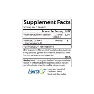 Foto 4 | Foto 4 | Suplemento Carlson Super D3 + K2 125 Mcg De Vitamina D3 90 Mcg De K2 - Venta Internacional.