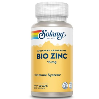 Foto 1 | Foto 1 | Suplemento Solaray Bio Zinc, 15 Mg, Complejo Triple De Zinc, 100 Cápsulas Vegetales - Venta Internacional.